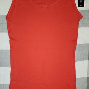 Red Sleeveless Tank Top